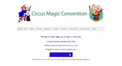 Desktop Screenshot of circusmagicconvention.com